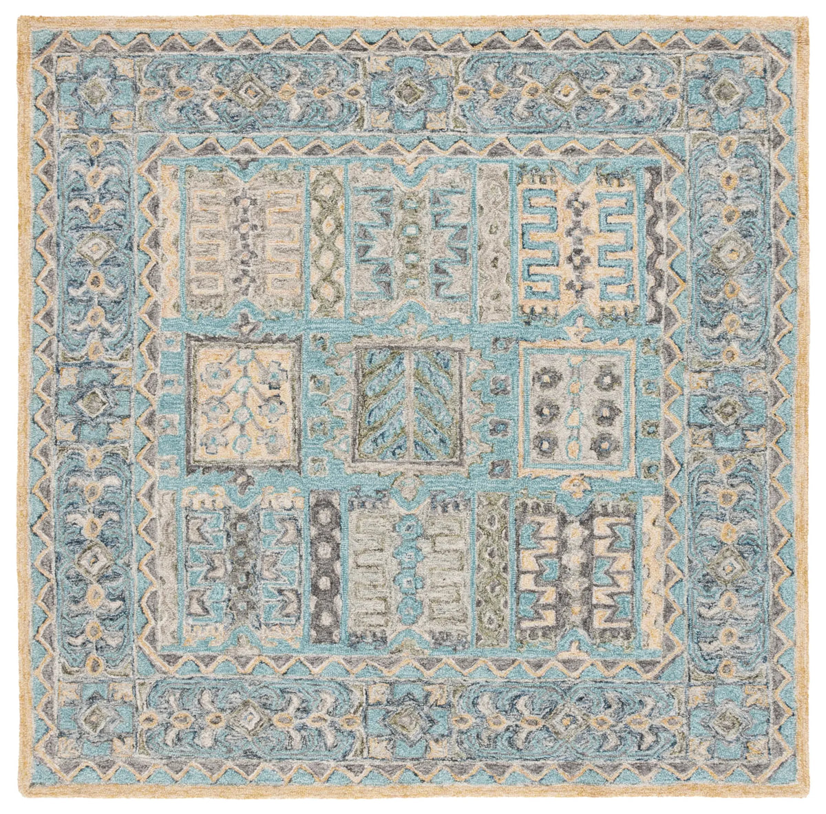 Safavieh Metro 6'-0" x 6'-0" Rug in Teal / Blue