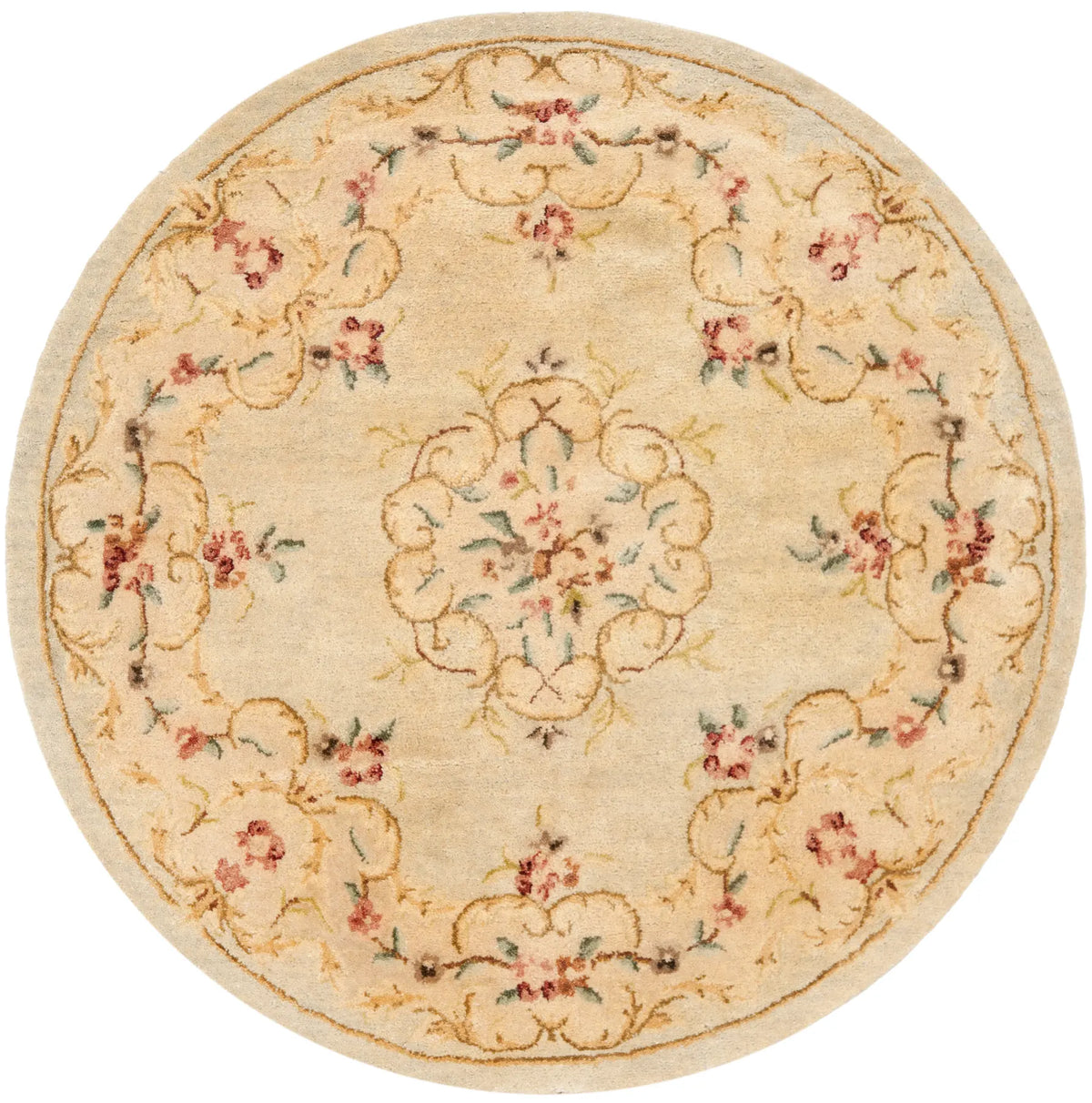 Safavieh Bergama 4'-0" x 4'-0" Rug in Light Green / Beige