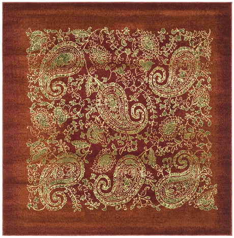 Safavieh Lyndhurst 6'-0" x 6'-0" Rug in Red / Multi