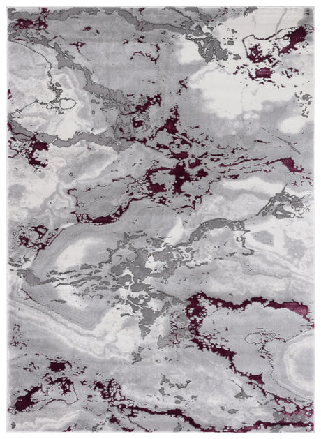 Safavieh Craft 4'-0" x 6'-0" Rug in Grey / Wine