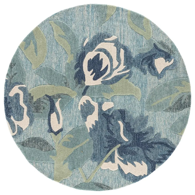 Safavieh Jardin 6'-0" x 6'-0" Rug in Blue / Ivory