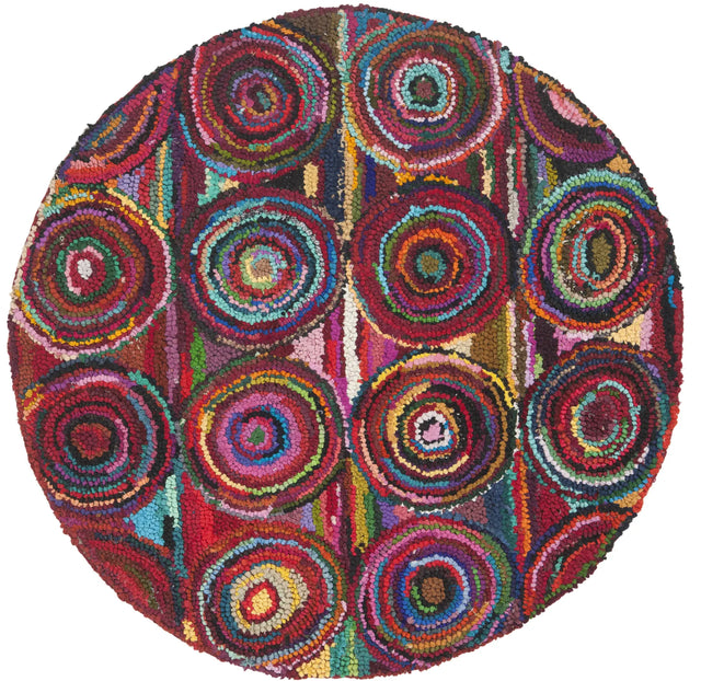 Safavieh Nantucket 4'-0" x 4'-0" Rug in Pink / Multi
