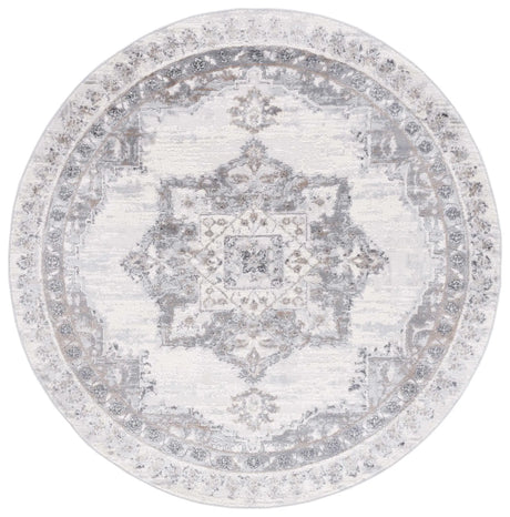 Safavieh Shivan 100 6'-7" x 6'-7" Rug in Ivory / Grey