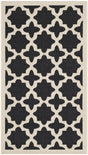 Safavieh Courtyard 2'-0" x 3'-7" Rug in Black / Beige