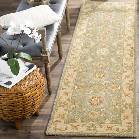 Safavieh Antiquity 2'-3" x 10'-0" Rug in Green / Gold