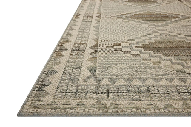 Loloi Saylor SAY-02 Ivory / Granite Rug - rug corner