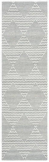 Safavieh Marbella 2'-3" x 8'-0" Rug in Dark Grey / Ivory