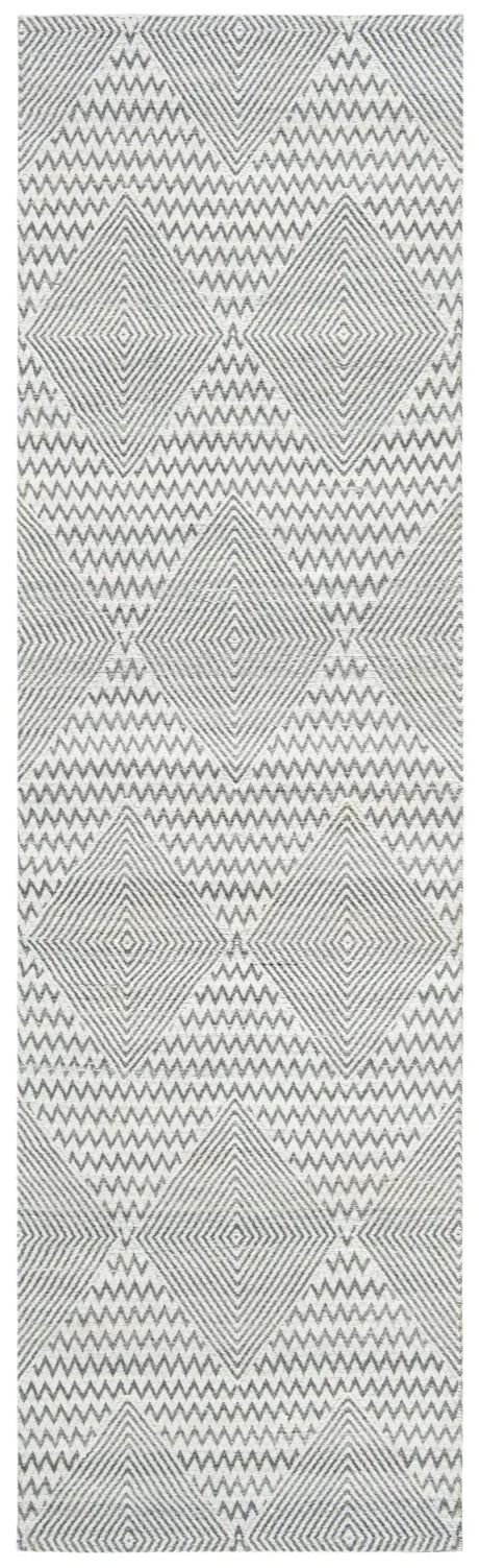 Safavieh Marbella 2'-3" x 8'-0" Rug in Dark Grey / Ivory