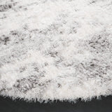 Safavieh Lindsay Shag 6'-7" x 6'-7" Rug in Ivory / Grey
