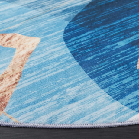 Safavieh Santa Monica 6'-0" x 6'-0" Rug in Blue / Gold