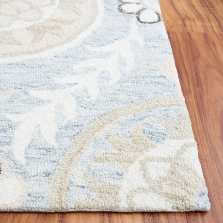 Safavieh Jardin 4'-0" x 6'-0" Rug in Light Grey / Ivory