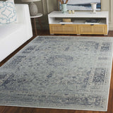 Safavieh Vintage 4'-0" x 5'-7" Rug in Light Blue