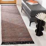 Safavieh Montauk 2'-3" x 9'-0" Rug in Orange / Black
