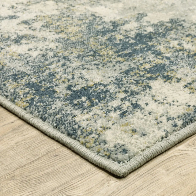 Oriental Weavers Sphinx Branson Br12A Beige/ Blue Rugs - corner detail