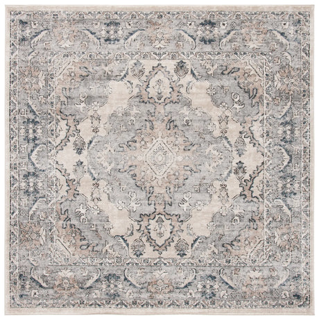 Safavieh Oregon 800 6'-7" x 6'-7" Rug in Beige / Grey