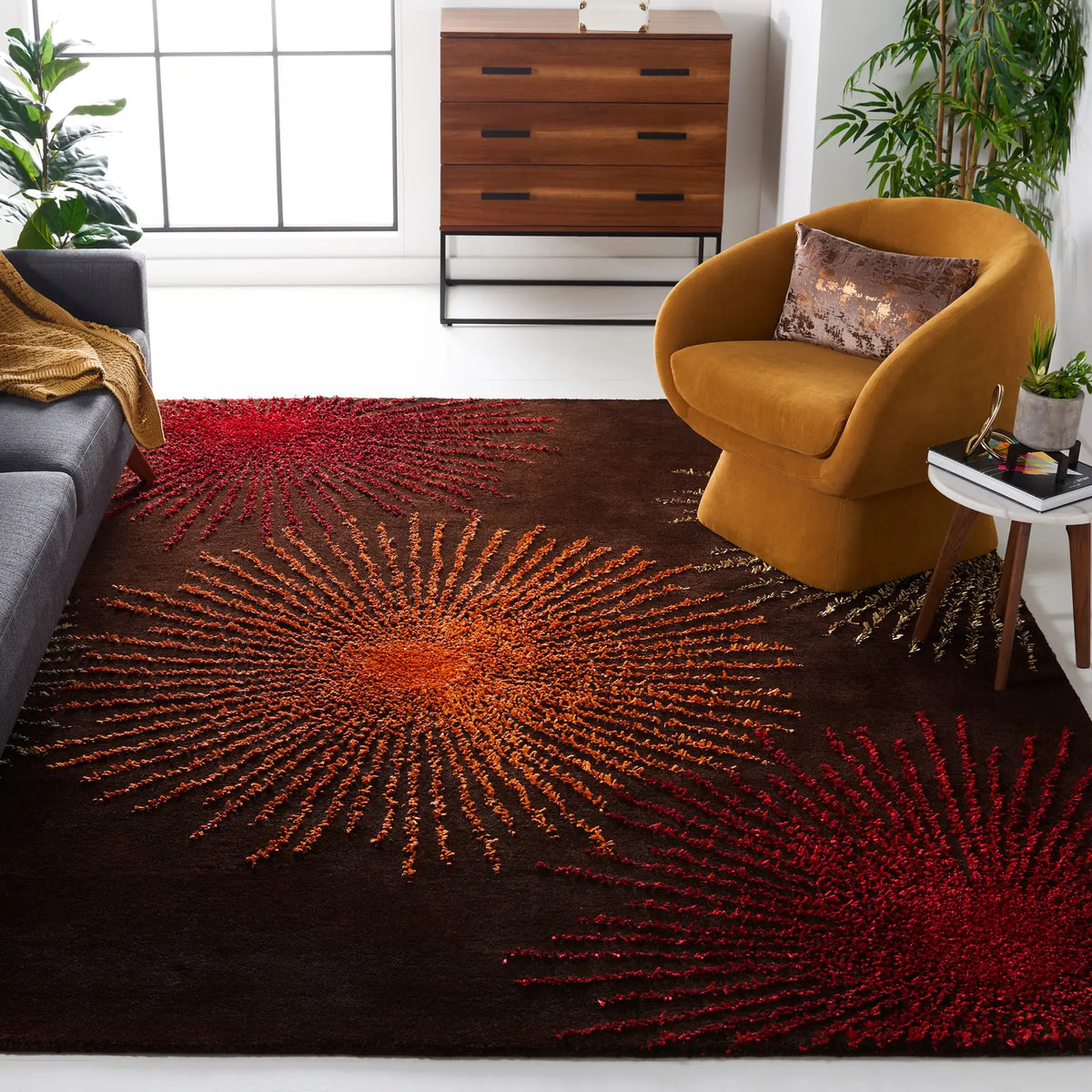 Safavieh Soho 9'-6" x 13'-6" Rug in Brown / Multi