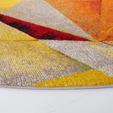 Safavieh Porcello 5'-3" x 5'-3" Rug in Orange / Red