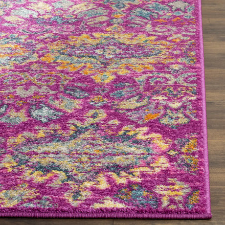 Safavieh Madison 4'-0" x 6'-0" Rug in Fuchsia / Blue
