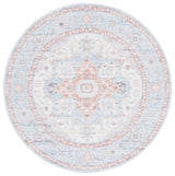 Safavieh Arizona 6'-0" x 6'-0" Rug in Turquoise / Rust