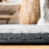 Safavieh Vintage Leather 4'-0" x 6'-0" Rug in Light Grey / Black