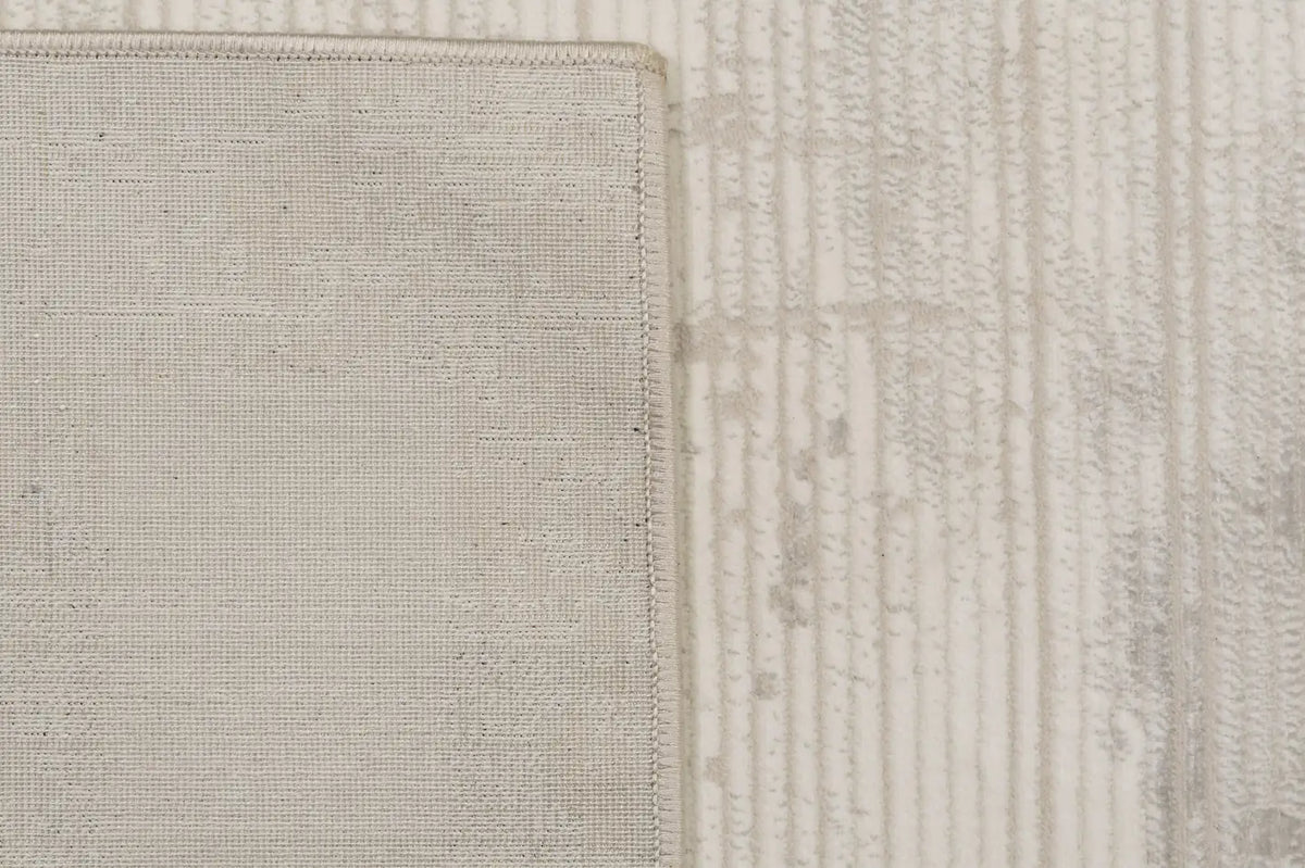 Dynamic Rugs Atlas 2574 Power Loomed Modern Ivory/Grey Rug - Corner