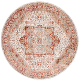 Safavieh Valencia 6'-4" x 6'-4" Rug in Ivory / Rust