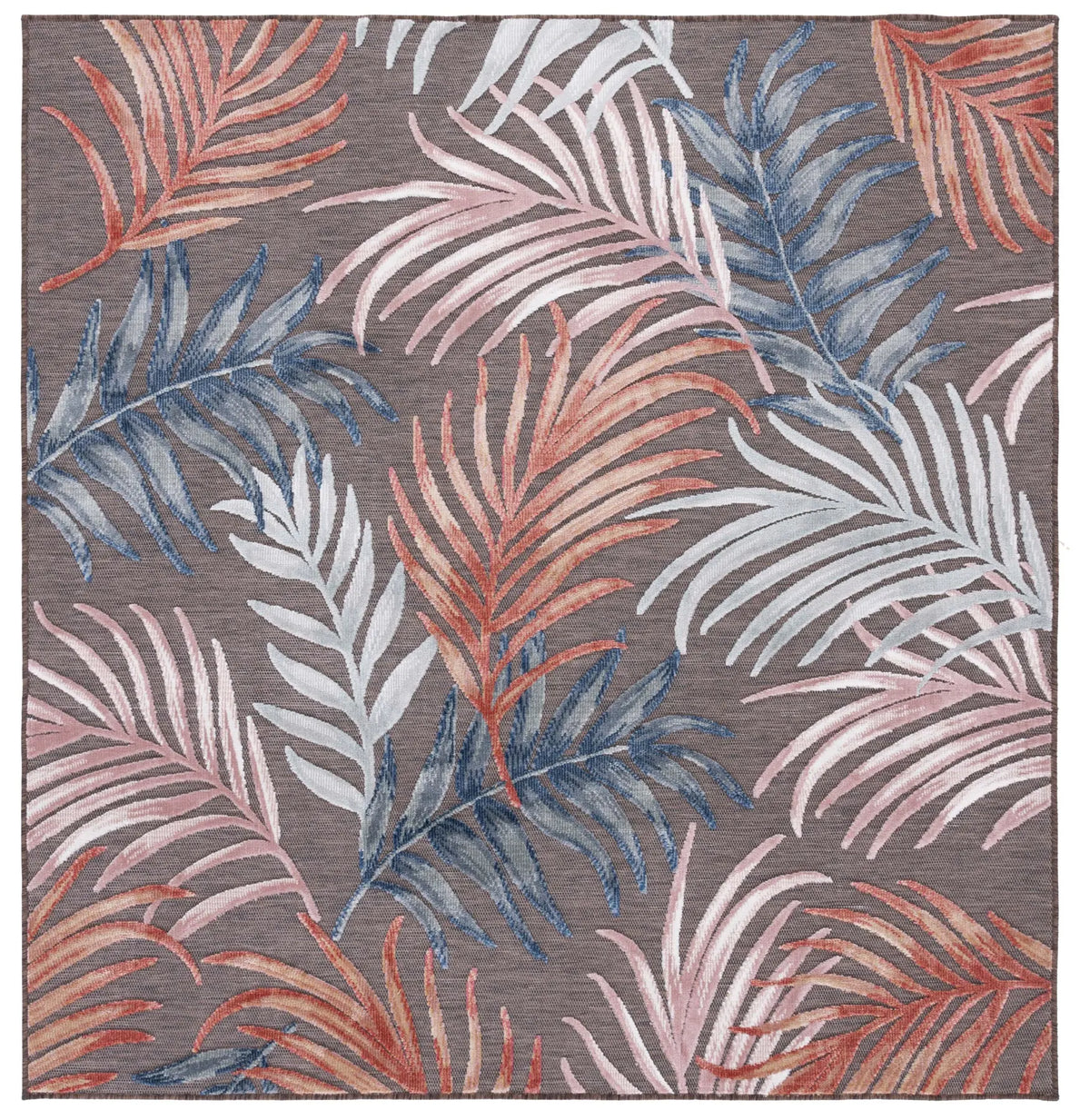 Safavieh Cabana 6'-5" x 6'-5" Rug in Brown / Blue