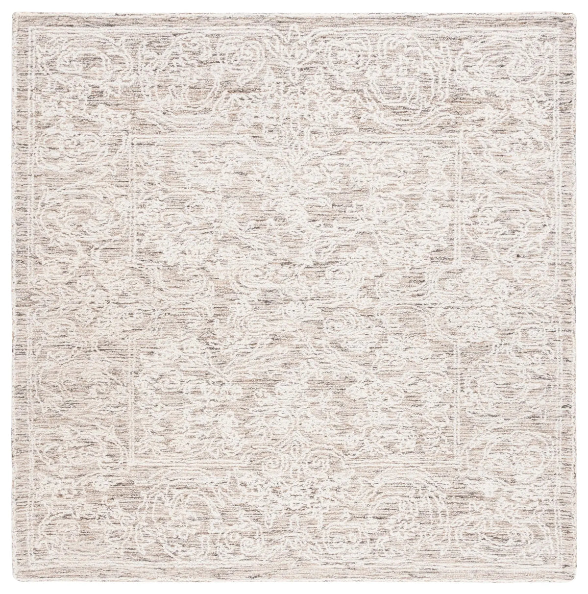 Safavieh Abstract 6'-0" x 6'-0" Rug in Ivory / Brown