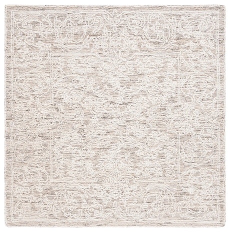 Safavieh Abstract 6'-0" x 6'-0" Rug in Ivory / Brown