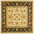 Safavieh Lyndhurst 5'-3" x 5'-3" Rug in Ivory / Black