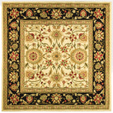 Safavieh Lyndhurst 5'-3" x 5'-3" Rug in Ivory / Black
