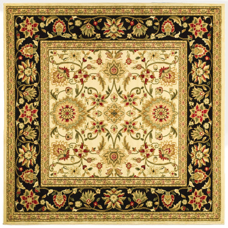 Safavieh Lyndhurst 5'-3" x 5'-3" Rug in Ivory / Black