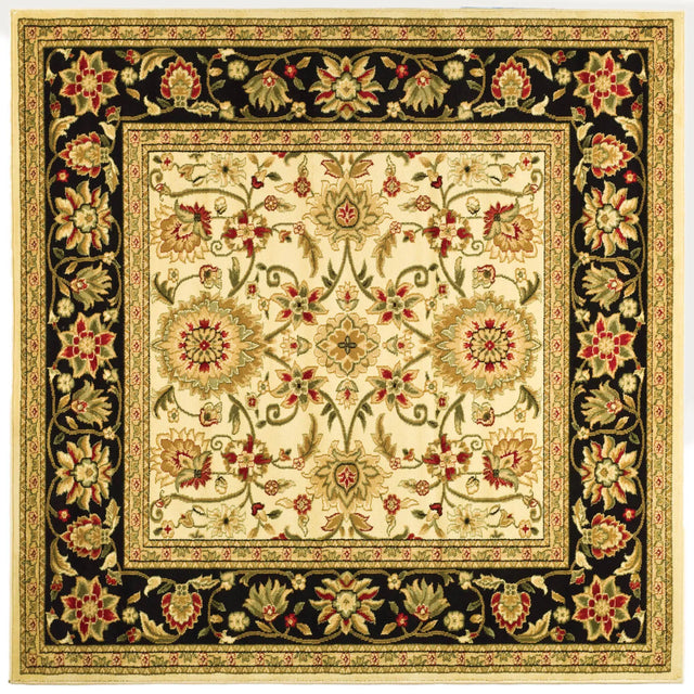 Safavieh Lyndhurst 5'-3" x 5'-3" Rug in Ivory / Black