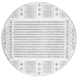 Safavieh Parma Shag 6'-7" x 6'-7" Rug in Grey / Ivory