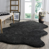 Safavieh Sheep Shag 4'-0" x 6'-0" Rug in Charcoal