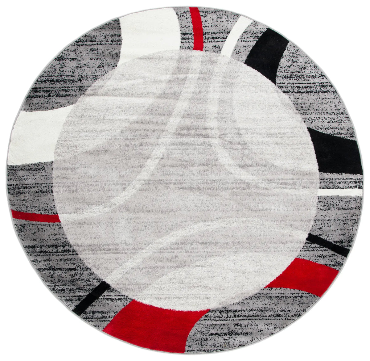 Safavieh Skyler 6'-7" x 6'-7" Rug in Grey / Red