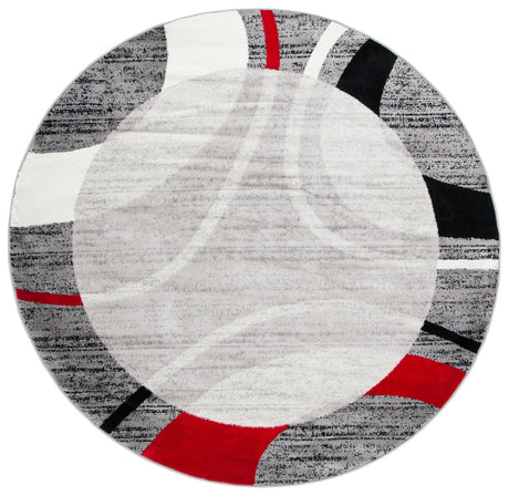 Safavieh Skyler 6'-7" x 6'-7" Rug in Grey / Red