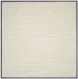 Safavieh Natural Fiber 7'-0" x 7'-0" Rug in Marble / Grey
