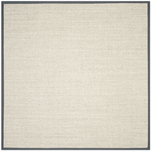 Safavieh Natural Fiber 7'-0" x 7'-0" Rug in Marble / Grey