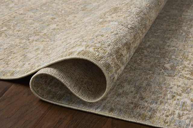 Loloi Elora ELR-05 Traditional Power Loomed Sky, Terracotta Rug - pile height
