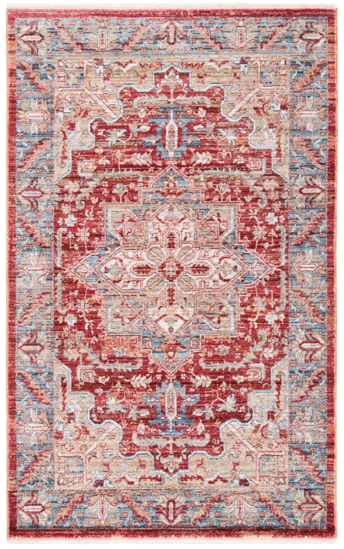 Safavieh Kenitra 600 3'-0" x 5'-0" Rug in Red / Blue