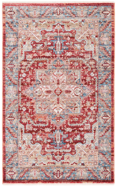 Safavieh Kenitra 600 3'-0" x 5'-0" Rug in Red / Blue
