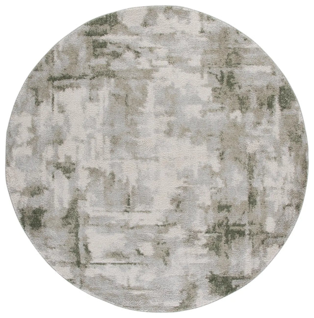 Safavieh Wave 6'-7" x 6'-7" Rug in Ivory / Green