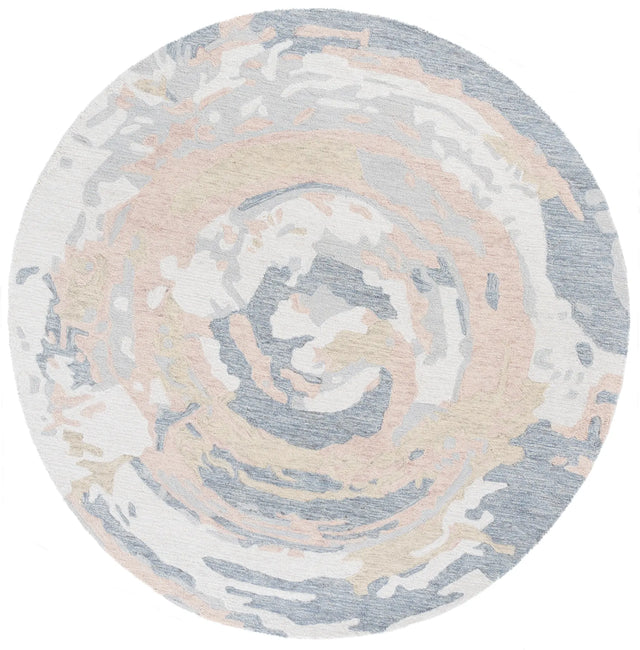 Safavieh Ebony 6'-0" x 6'-0" Rug in Grey / Ivory