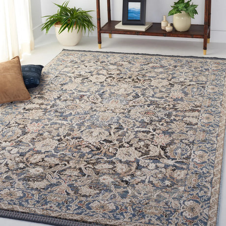 Safavieh Vivaldi 5'-3" x 7'-6" Rug in Navy / Ivory