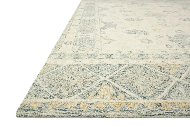 Loloi Norabel Nor-01 Ivory/Slate Rugs - rug corner