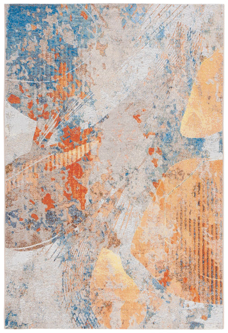 Safavieh Barbados 500 4'-0" x 6'-0" Rug in Blue / Rust