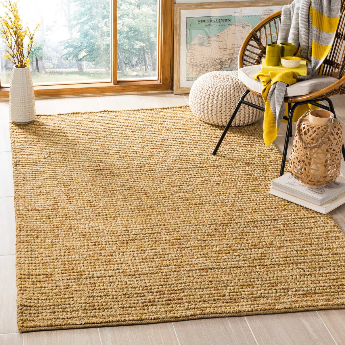 Safavieh Bohemian 4'-0" x 6'-0" Rug in Gold / Multi