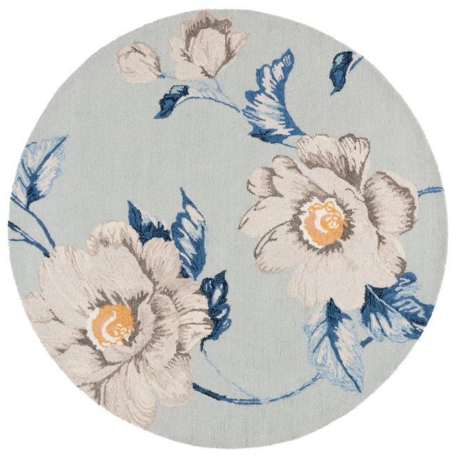 Safavieh Jardin 6'-0" x 6'-0" Rug in Blue / Ivory