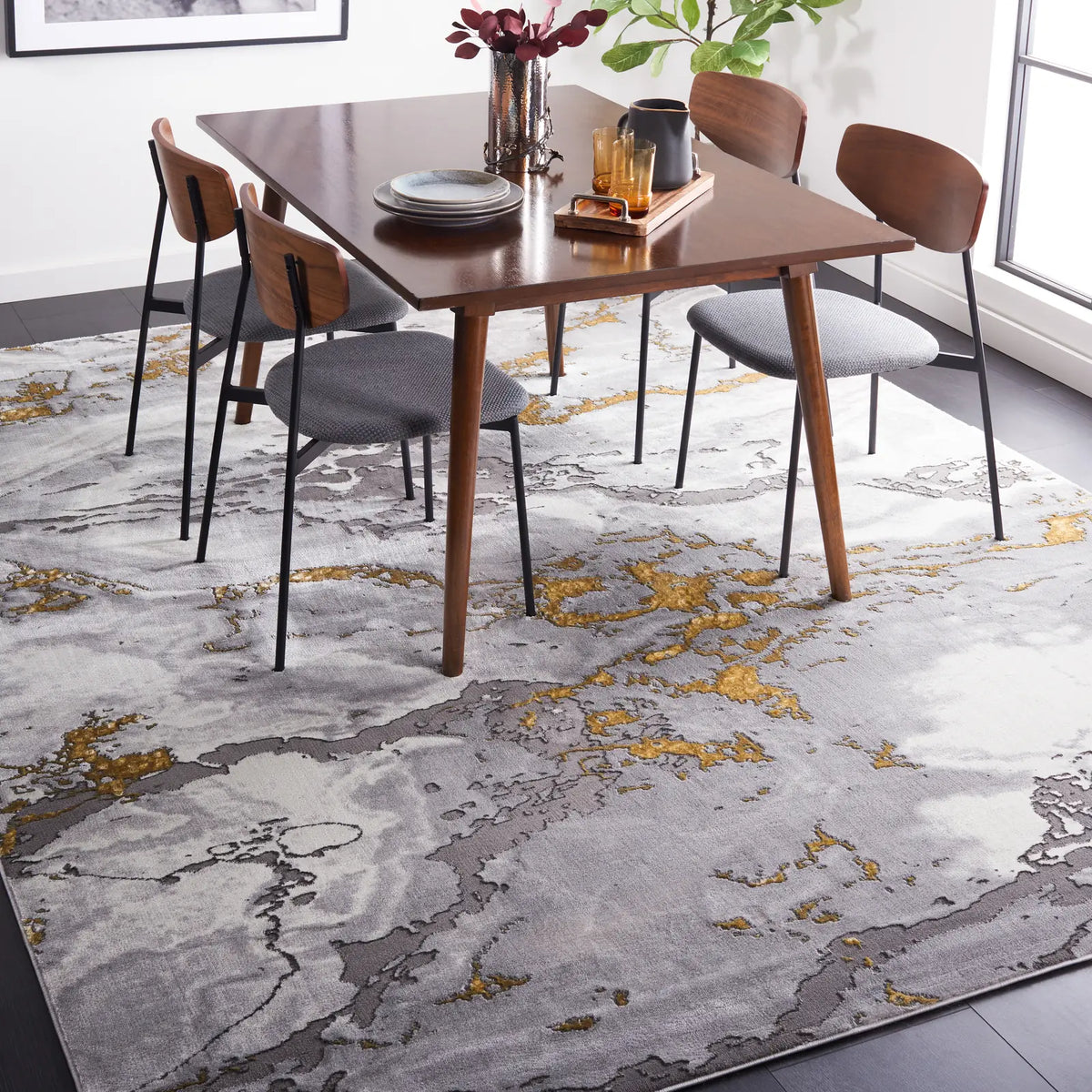 Safavieh Craft 10'-6" x 14'-0" Rug in Grey / Gold